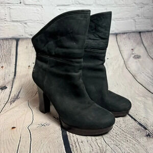 UGG Black Ankle Boots & Booties fur